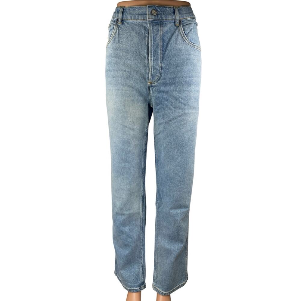 NEW Boyish The Dempsey Blue Laporta Wash High Rise Straight Denim Jeans Size 31